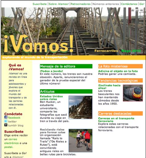 Screenshot of the original ¡Vamos! homepage | Download Scientific Diagram