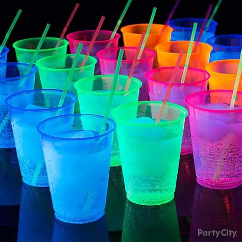 Glow in the Dark Bubbly Drink Idea - Black Light Party Ideas - Summer Party Ideas - Theme Party ...