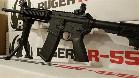 Armslist For Sale Ruger Ar 15 Ar556 With Quad Rail Fore Grip Bi Pod