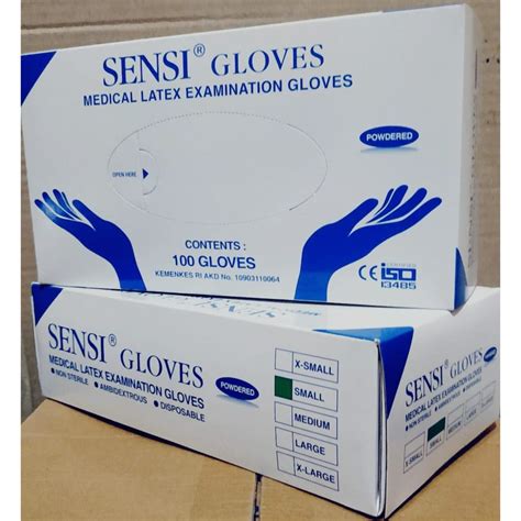 Jual SARUNG TANGAN SENSI LATEX GLOVES UKURAN S SMALL SENSI GLOVES