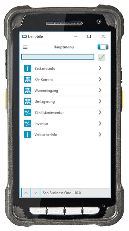 Mobile Lagerverwaltung L mobile Add On für SAP Business One