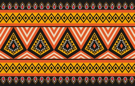 Triangle Geometric Pattern Colorful Tribal Ethnic Texture Style Design