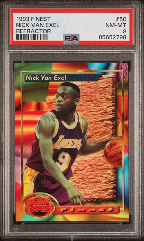 1993 94 Topps Finest Refractor 50 Nick Van Exel Nick Van Exel RC