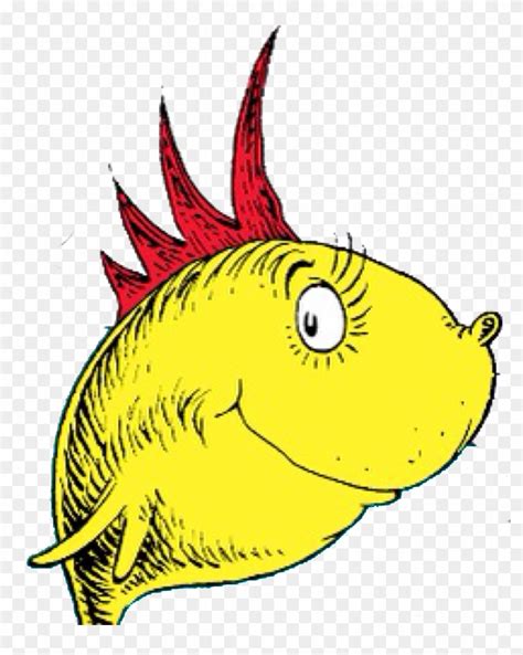 One Fish Two Fish Png - Fish In Dr Seuss, Transparent Png - 1651x2048 ...