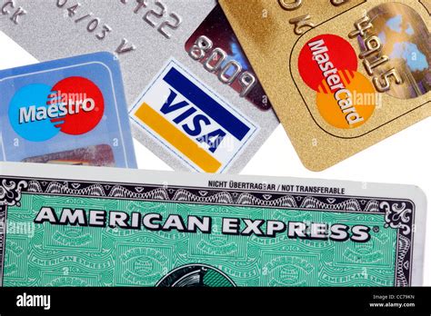 Different Credit Cards Stock Photo Alamy