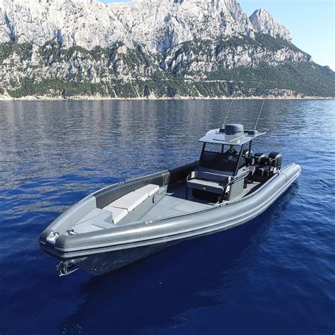 Outboard Inflatable Boat Hd120 Novamarine Triple Engine Rigid