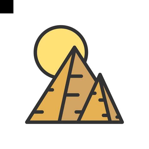 pyramid icon vector logo 21837415 Vector Art at Vecteezy