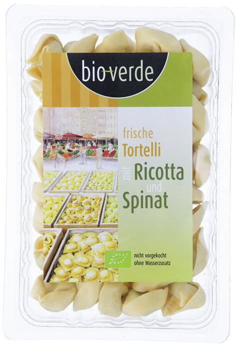 Bio Verde Tortelli Mit Ricotta Spinat 250 Gr Pa Frische Nudeln