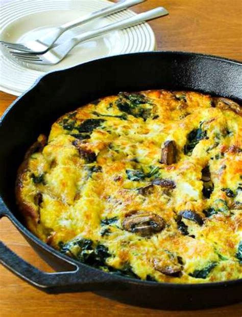 Mushroom Lover S Frittata With Spinach And Cheese Breakfast Brunch