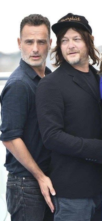 Pin on Norman Reedus and Andrew Lincoln-bromance at it's finest