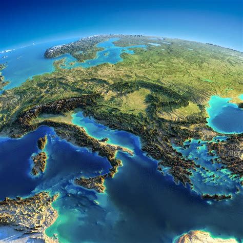 Fascinating Relief Maps Show The World’s Mountain Ranges - Snow ...