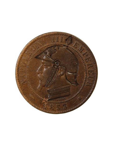 Napoléon III Sedan Module Satirique De 10 Centimes Bronze