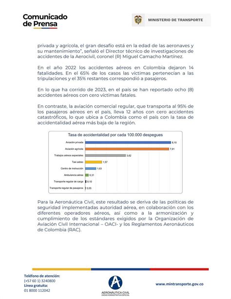 Aeron Utica Civil De Colombia On Twitter Comunicadodeprensa En Los