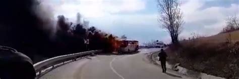 Foto Video Alert La Sibiu Un Autobuz A Luat Foc De Pasageri