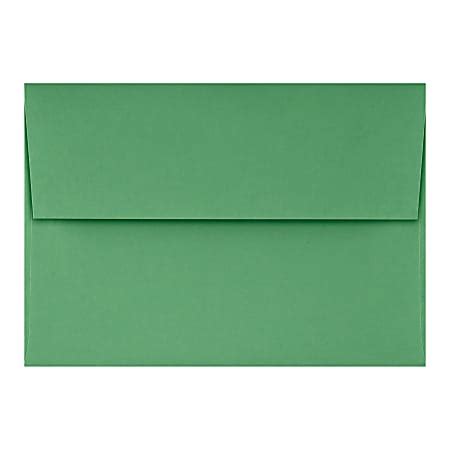 LUX Invitation Envelopes A1 Peel Press Closure Holiday Green Pack Of