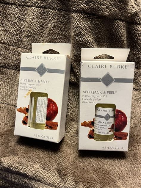 Lot Of 2 Claire Burke Home Fragrance Oil Applejack And Peel Scent Nib 0