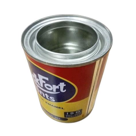 Cylindrical Ml Rock Fort Paint Tin Container For Packaging At Rs