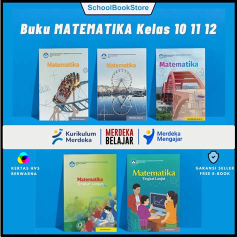 Jual Buku Paket Matematika Kelas 10 11 12 SMA SMK MA Kurikulum Merdeka