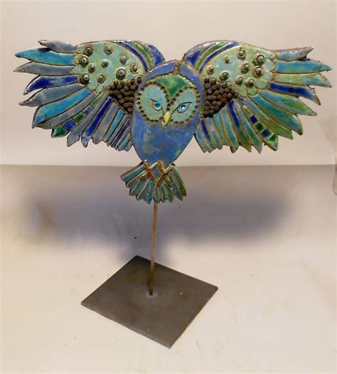 La Chouette Sculpture Par Armelle Colombier Artmajeur Hibou En