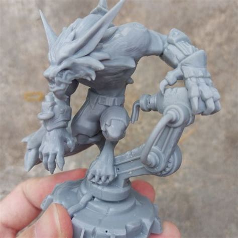 D Printed Warwick League Of Legends D Print Model Made With