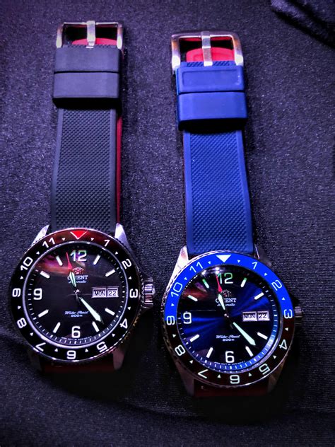 Orient Mako II’s on Barton’s/Samco 2 tone rubber strap Mako, Barton ...