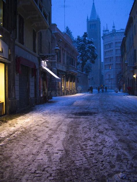 Parma By Night Stock Image Image Of Night Blue Street 1548073