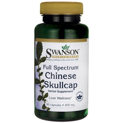 Swanson Full Spectrum Chinese Skullcap Mg Caps Indigo Herbs