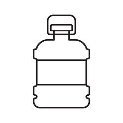 Plastic Bottle Line Style Icon Royalty Free Vector Image