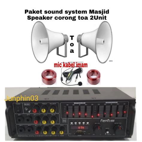 Jual Paket Sound System Masjid Speaker Toa Corong Mic Imam Shopee