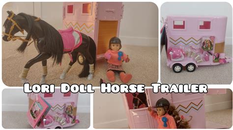 Lori Doll Horse Trailer Opening And Review Midnight Dolls Youtube