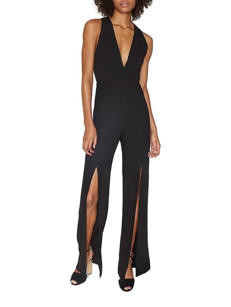 Halston Heritage Deep V Neck Jumpsuit Halstonheritage Deep Neck