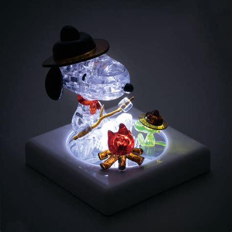 Peanuts Snoopy Camping 3d Crystal Puzzle