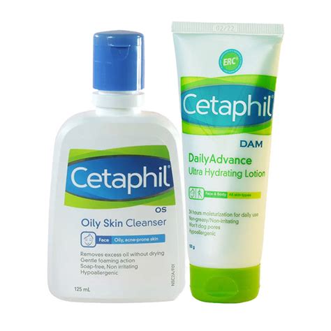 Buy Cetaphil Oily Skin Cleanser And Hydrating Combo For Sensitive Skin Online