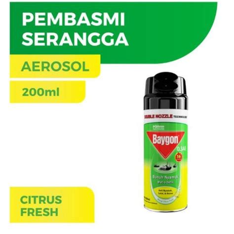 Baygon Spray Kuning 200ml Lazada Indonesia