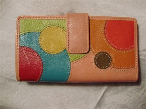 Vintage Fossil Pink Colorblock Leather By RennerLaDifference