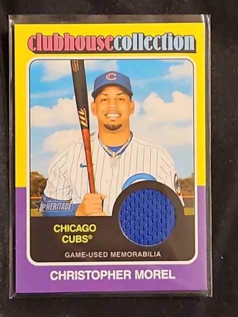 MAGLIETTA DA GIOCO CHRISTOPHER MOREL 2024 Topps Heritage Clubhouse