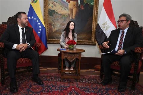 Canciller Yv N Gil Sostuvo Reuni N Con Embajador De Egipto Para