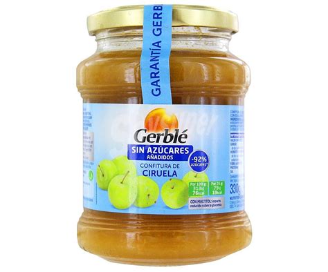 Gerblé Confitura de ciruela sin azúcares añadidos Tarro 330 g