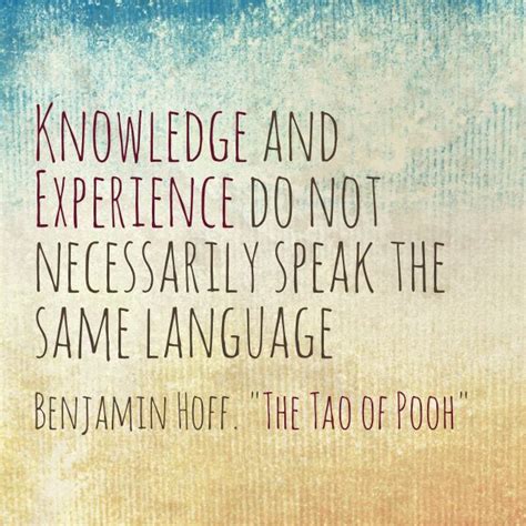 Great Quote From Benjamin Hoff The Tao Of Pooh Tao Of Pooh