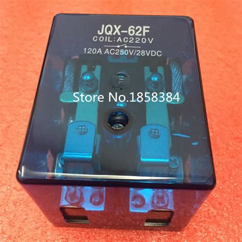 Free Shipping JQX 62F 120A 220V Coil High Power Relay 220V AC In Relays