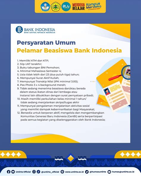 Pembukaan Program Beasiswa Bank Indonesia BI Untirta 2024 UNTIRTA