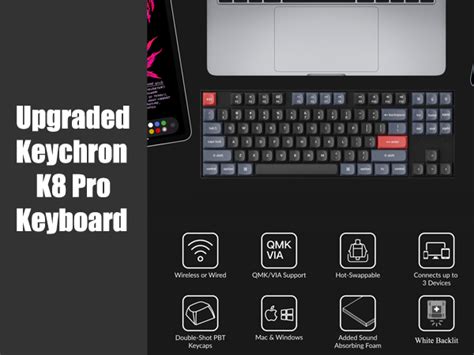 Mua Keychron K8 Pro QMK VIA Wireless Mechanical Keyboard Hot Swappable TKL Custom Programmable