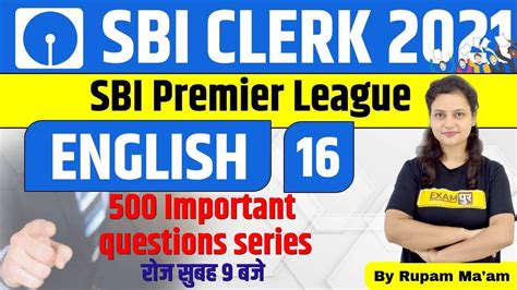 SBI Clerk 2021 Preparation English For Banking Exam 16 English