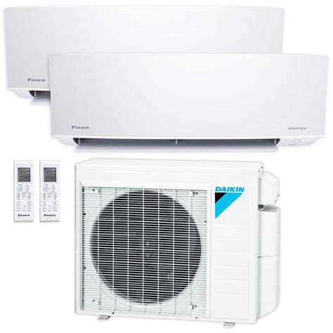 Daikin 2 Zone Wall Mounted Ductless Mini Split 18000 Btu Heat Pump Air