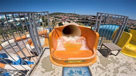 Space Bowl Water Slide At Oasis Aquapark Cesme Turkey Youtube