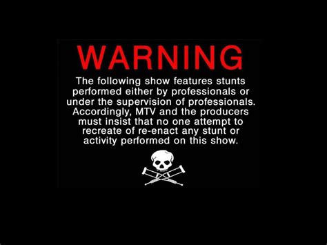 Download Television Stunts Warning Wallpaper | Wallpapers.com