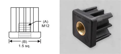 Threaded Tube Ends Square Brass Insert Metric Sandw Manufacturing