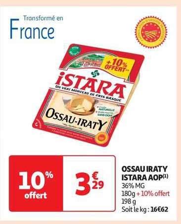 Promo Ossau Iraty Istara Aop Chez Auchan Icatalogue Fr