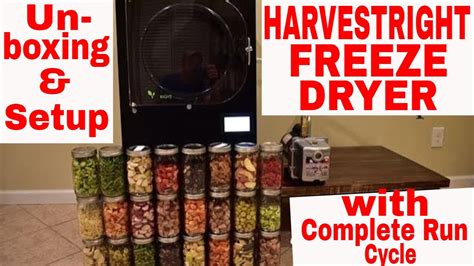 Harvest Right Freeze Dryer 🔧step By Step Setup🔧 And Complete Freeze Dry Process Youtube