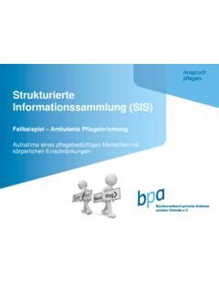 Strukturierte Informationssammlung SIS Bpa Strukturierte